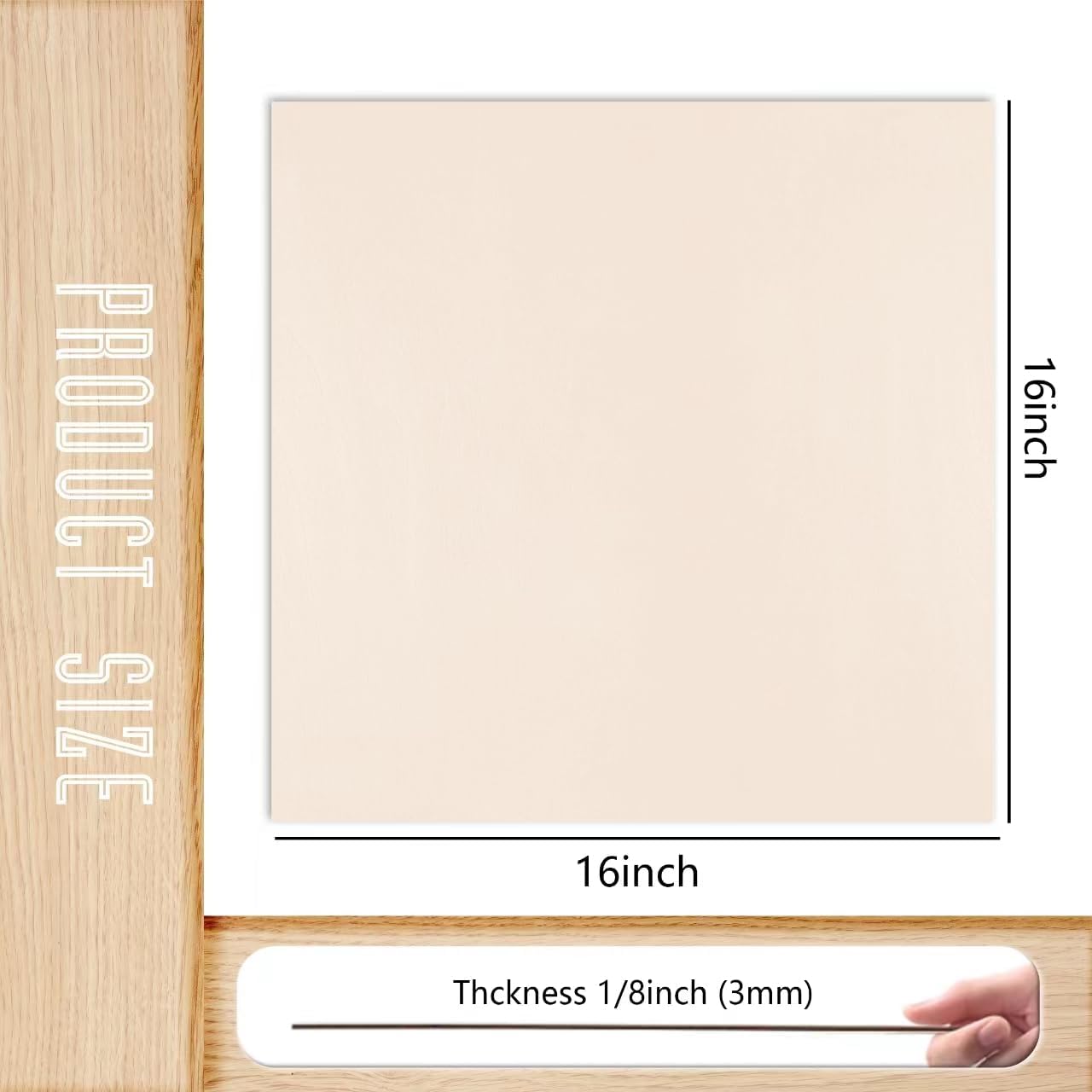 12 Pack Basswood Sheets 1/8x16x16 Inch, Unfinished Wood for Crafts, 3mm Basswood for Laser Cutting Engraving, Wood Burning, Architectural Models, Plywood Board for Painting. (16x16x1/8inch)