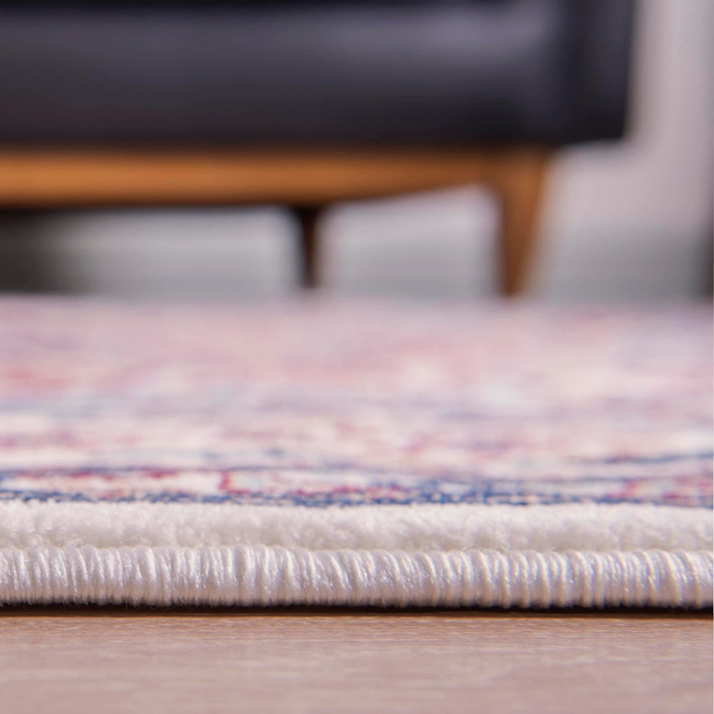 Unique Loom Narenj Collection Area Rug - Adams (10' Round Ivory/Burgundy)
