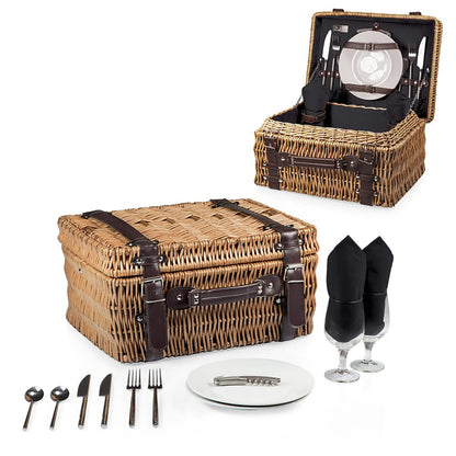 NCAA Wisconsin Badgers Champion Picnic Basket with Deluxe Service for Two