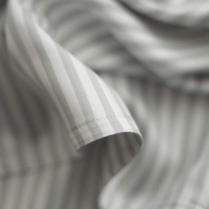 Pure Bamboo Twin Sheets - Luxuriously Soft 100% Organic Viscose Bed Sheet Set | Cooling Stripes, 2-Year Quality Promise