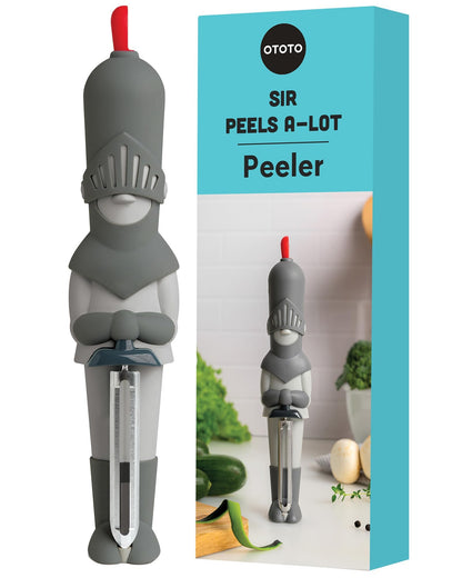 NEW OTOTO Sir Peels A-Lot Medieval Knight Vegetable Peeler - Swivel Vegetable Peelers for Potatoes, Fruits, Cute Gadgets, Gifts, Potato, Veggie, Fruit Peeler, Cute Kitchen Accessories