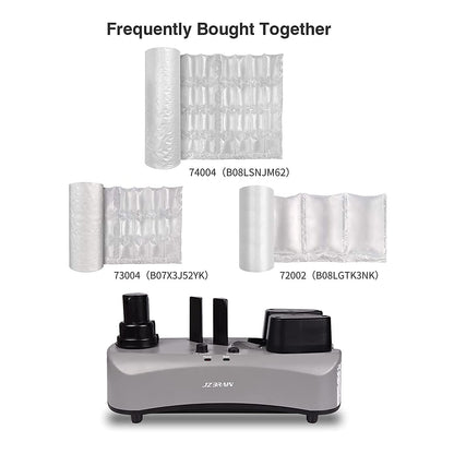 Air Cushion Machine - JZBRAIN YE300 Air Pillow Machine 110V Air Pillow Maker Business Inflatable Air Packaging System with Sealing Speed 7.2-9.8FT/min for Shipping + 100m Free Test Film (Grey)