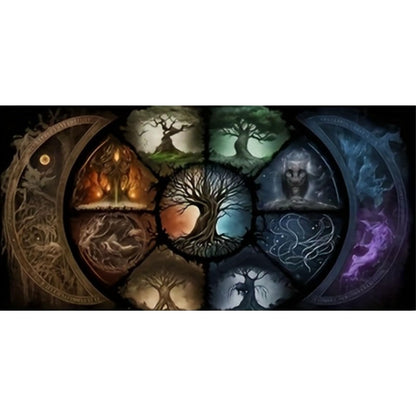 KTHOFCY 5D DIY Diamond Painting Kits for Adults, Tree of Life Abstract Tree Full Drill Embroidery Cross Stitch Crystal Rhinestone Paintings Pictures Arts Wall Decor Painting Dots Kits 15.7X27.5inch