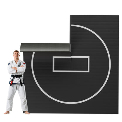 Kaoshan Multi-Size Foam/Inflatable Wrestling Mat - Durable Jiu Jitsu Mats, 10'x10' Wrestling Mats for Home, Flexi Roll Judo Training Mat for MMA, Grappling,BJJ, Martial Arts & Boxing