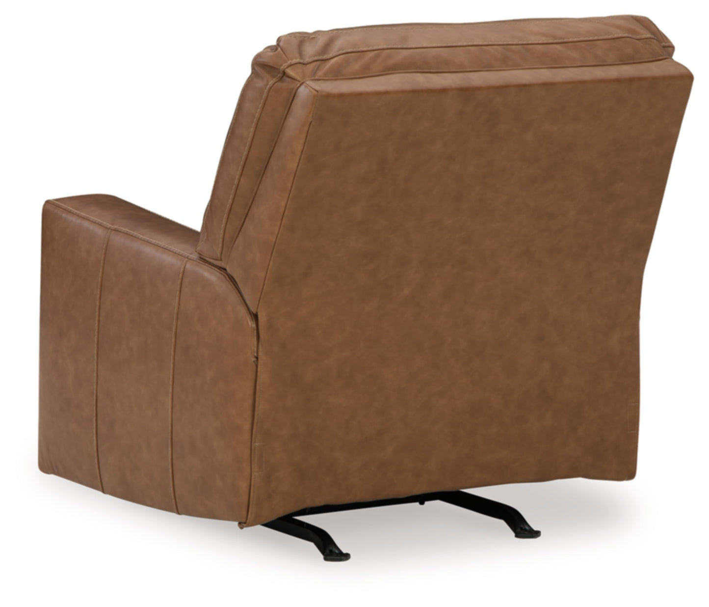 Signature Design by Ashley Bolsena Contemporary Leather Match Manual Rocker Recliner, Dark Brown