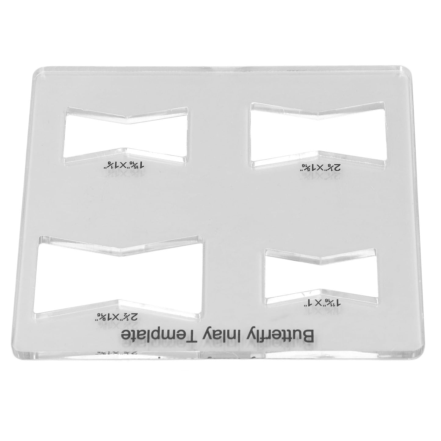 Butterfly Inlay Template Acrylic Woodworking Decoration Router Jig for Furniture Repair Precise Cut Clip (Butterfly Inlay Template)