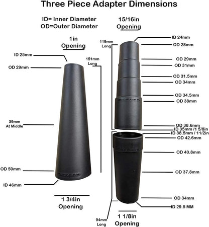 Skiennix Dryer Vent Cleaner Kit - Vacuum Attachment & Brush for Efficient Lint Removal | Works with Shop Vac