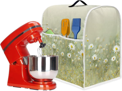 Realistic Daisy Print Stand Mixer Covers, Washable Kitchen Appliance Cover for Tilt Head and Bowl Lift Models