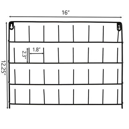 Tosnail 2 Pack 32 Spools Metal Thread Holder, Large Racks, Wall Mount Storage Organizer for Sewing, Braiding, Embroidery and Jewelry