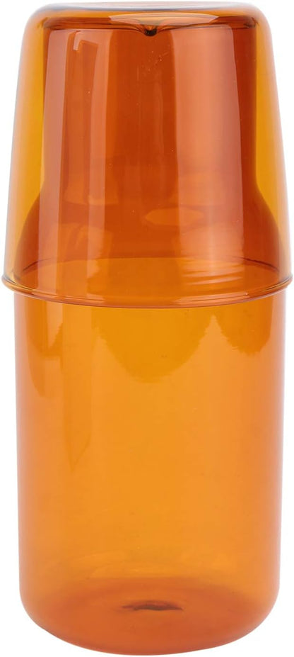 Cabilock Glass Cup and Water Kettle Kit, High Borosilicate Drinking Tools for Home Office Use, Cold Beverages