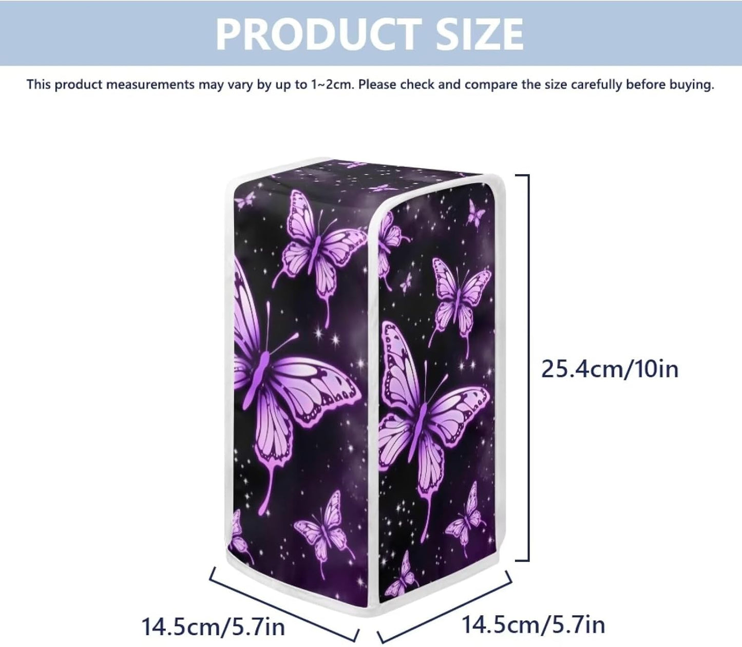 Electric Can Opener Dust Cover - Butterfly Decorative Kitchen Appliance Cover, Machine Washable for Home Use