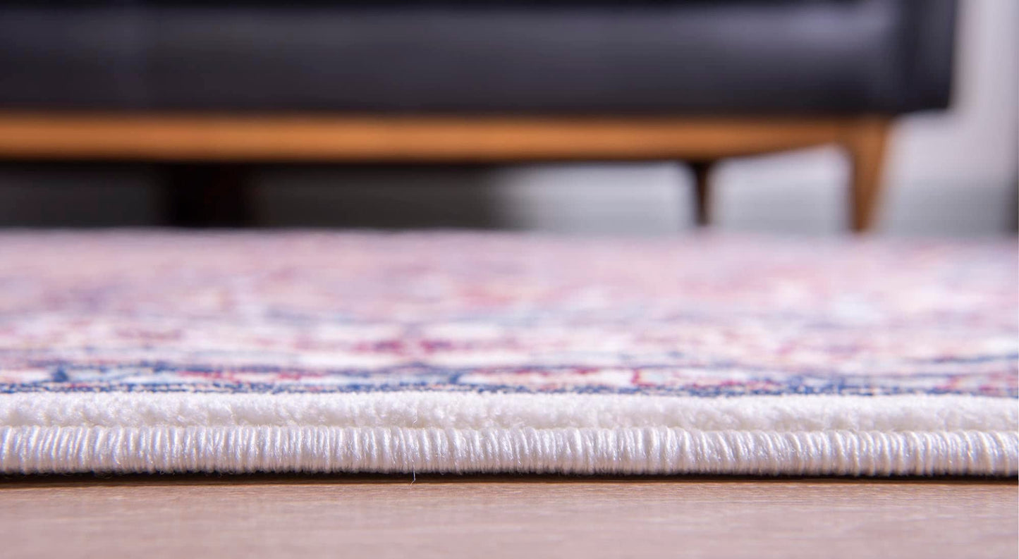 Unique Loom Narenj Collection Area Rug - Adams (10' x 13' 1" Rectangle Ivory/Burgundy)