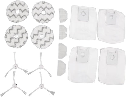 TOPINCN Sweeping Robot Accessories - Vacuum Cleaner Replacement Kit for Roidmi SDJ06RM Sweeping, Includes 4 Dust Bag, 4