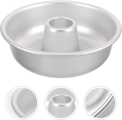 Ifundom Cheesecake Pan, Round Chimney Pudding Cake Pan, Non-Stick Baking Pan for Cake Grinding Wheel