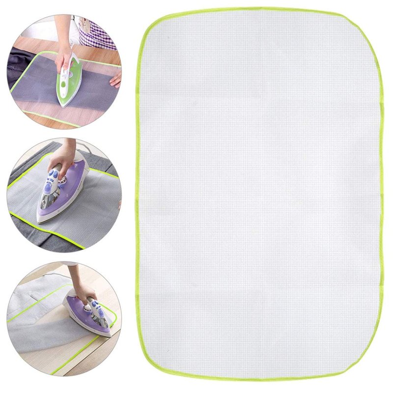 2 Pack High Temperature Resistance Protective Ironing Pressing Pad-Protective Scorch Saving Mesh (Large 23.62" x 15.74")