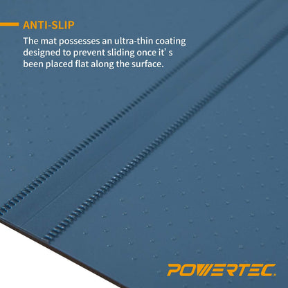 POWERTEC 61002 18” x 24” A2 Non-Slip Double Sided Rotary Cutting Mat with Grid, Table Protector for Crafting, Sizing, Tracing, Sewing, Quilting, Scrapbooking, Arts and Crafts Woodworking