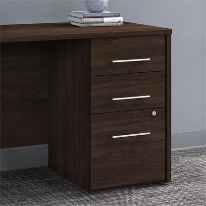 Bush Business Furniture Office 500 16W 3 Drawer File Cabinet in Black Walnut - Assembled