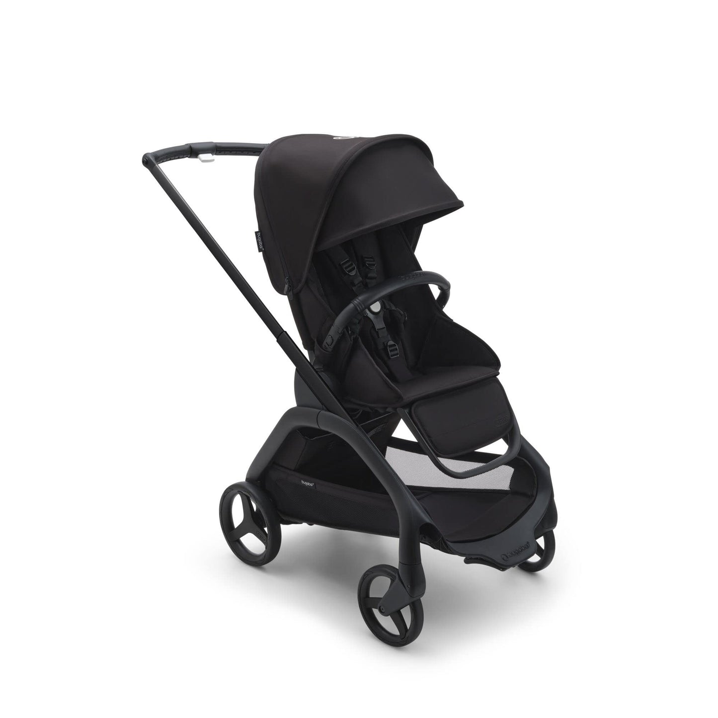 Bugaboo Dragonfly City Stroller - Lightweight Compact Baby Stroller with One Hand Easy Fold in Any Position, Full Suspension, XL Underseat Basket - Midnight Black