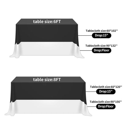 Fokitut 6 Pack Rectangle Tablecloth, 90x132 Inch, Stain Resistant and Wrinkle Polyester Table Cloth, Fabric Table Cover for Kitchen Dining, Wedding, Party, Holiday Dinner-Ivory