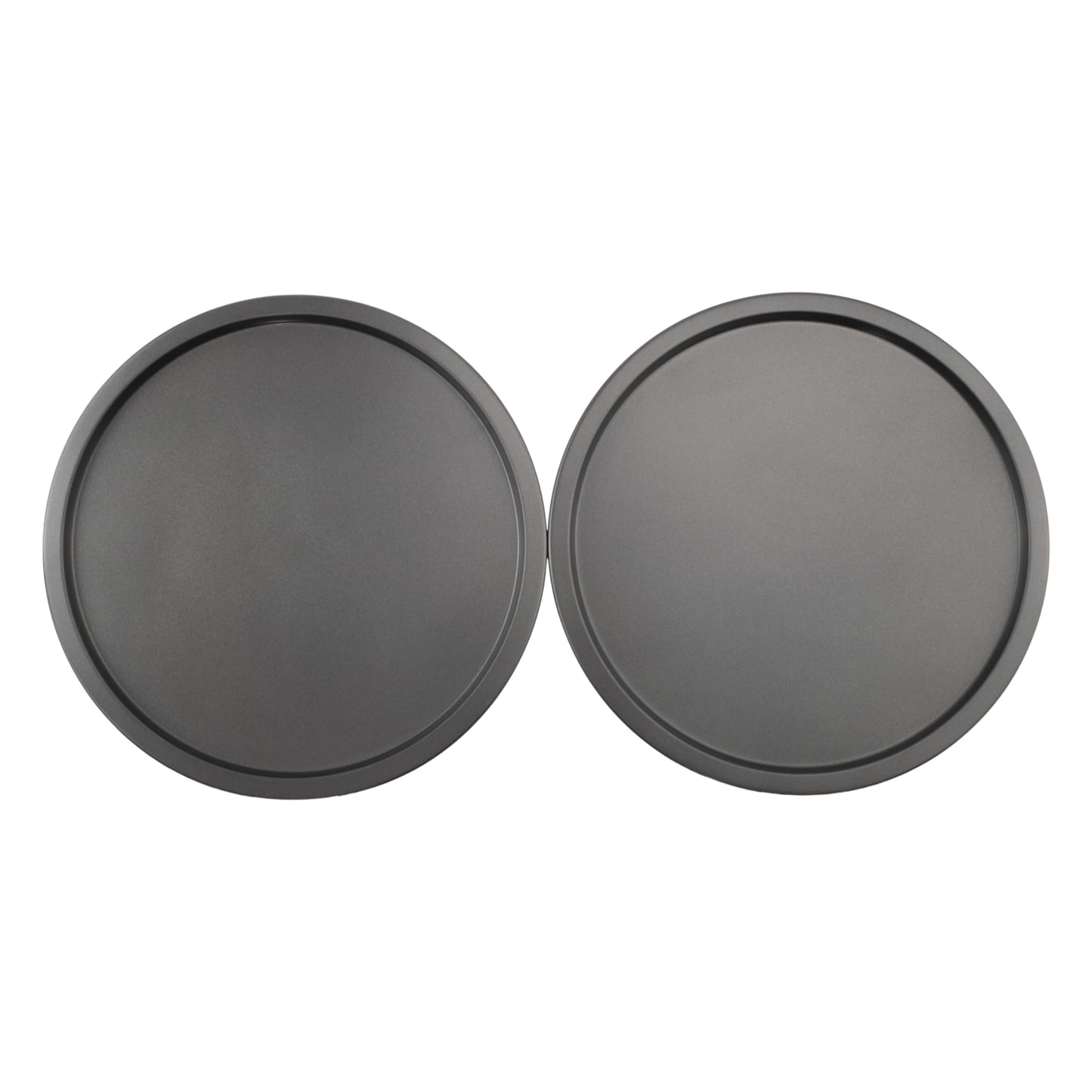 GoodCook Everyday Personal Pizza Pans 10-Inch Nonstick Scratch-Resistant Steel, Set of 2, Gray