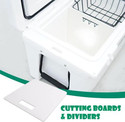 Cooler Divider/Cutting Board Compatible with Rtic 45 Gallon Coolers, White Cooler Accessories.