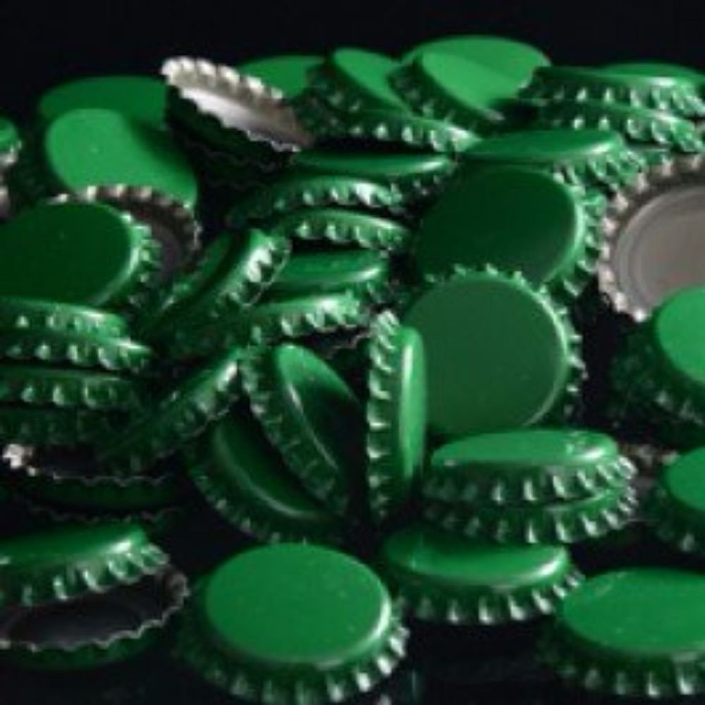 144 26mm FastRack Oxygen Absorbing Beer Bottle Caps Pry-Off Green Standard Homebrew Bottle Tops for Glass Bottles
