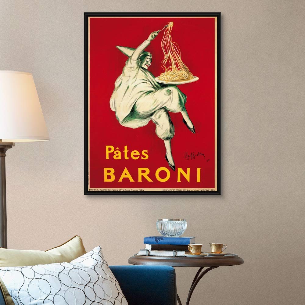 Pates Baroni, 1921 Black Float Frame Canvas Art, Food Artwork