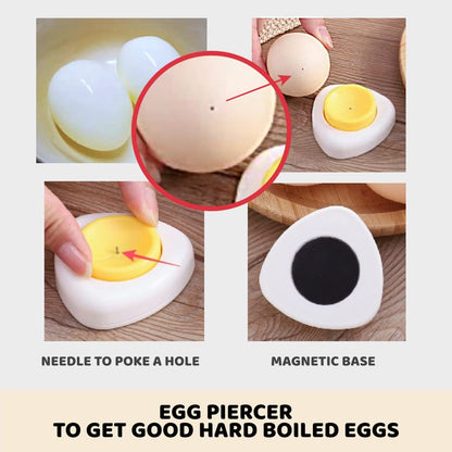 Jawbush 3-in-1 Egg Slicer with Stainless Steel Blades & Egg Piercer Set, Multi-functional Cutter for Halving, Wedging (6-Piece) & Slicing (9-Piece), Heavy Duty Tool for Hard Boiled Eggs & Fruits