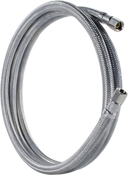 Certified Appliance Accessories Ice Maker Water Line: 7 Feet, PVC Core with Premium Braided Stainless Steel