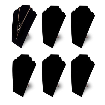 Super Z Outlet 12.5" Black Velvet Jewelry Easel Display Stand Tower Rack for Home Bedroom (6 Pieces)