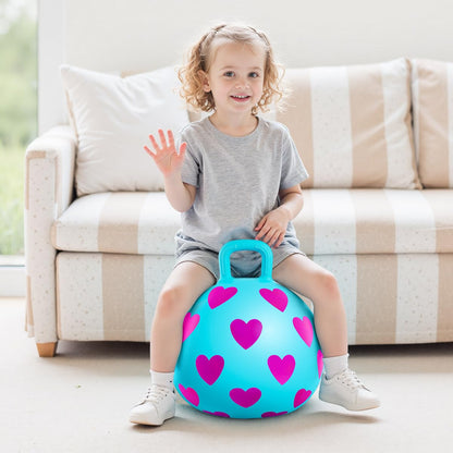 PlayZap Hopper Balls for Kids 3-6, Bouncy Ball with Handle, Inflatable Bouncing Hopper, Garden Hopping Toys Girls Boys Gifts