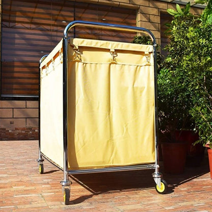 Trolley Movable Carts, Kitchen Storage Hand Trucks, Heavy-Duty Rolling Wheels Cart For Laundry Hamper Sorter, Home Stainless Steel Trolley With Movable Bags/Yellow/Setx2 (Yellow Setx2) (Yellow Setx1)