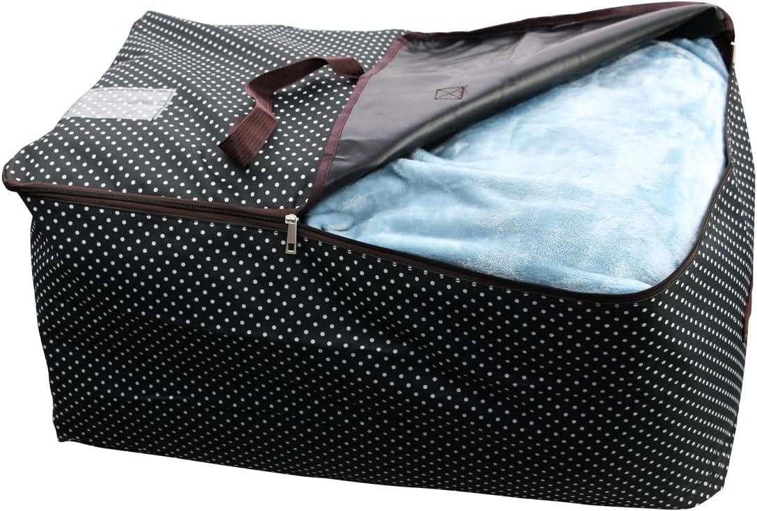 Pack of 2, 27.5 X 16.5 X 13.8", 3-Side Zip Holiday Décor Storage with Handles