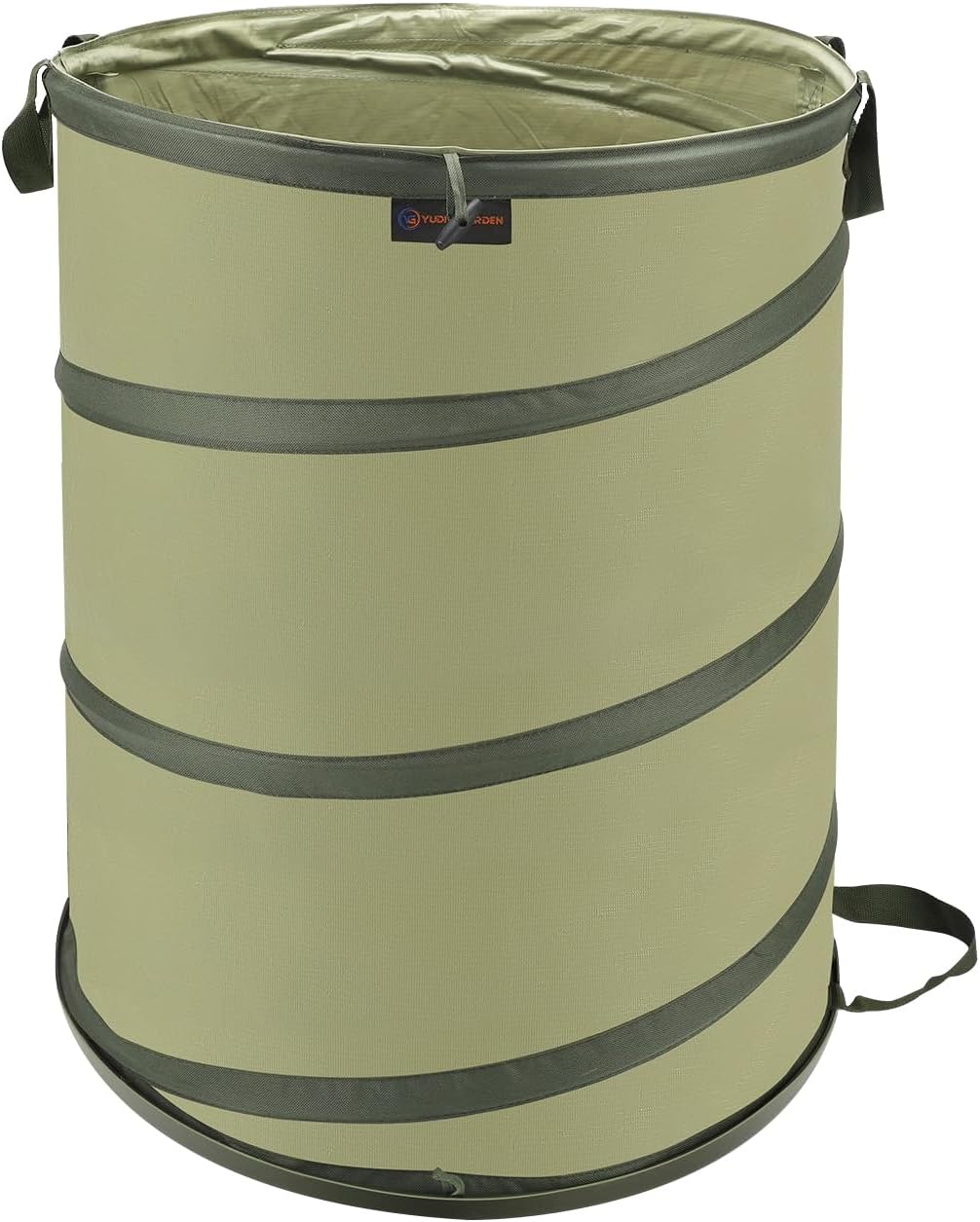 Hard Bottom Collapsible Garden Bag, 45 Gallon Pop Up Trash Can for Camping, Reusable Yard Waste Bags for Patio, Leaf,
