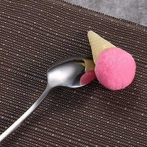 Long Handle Spoon Set, 4 Pieces 9-Inch Stainless Steel Iced Teaspoons for Mixing
