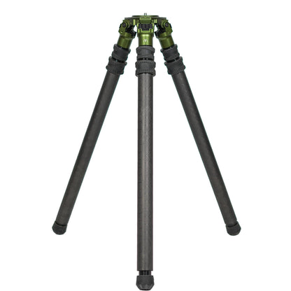 FatBoy Tripods Elevate 3 Section Tripod - Carbon Fiber and Aluminum Tripod with Durable Frame, Lightweight, Stable Design, Bubble Level, Adjustable Legs, and Hands-Free Operation for Hunting, Shooting