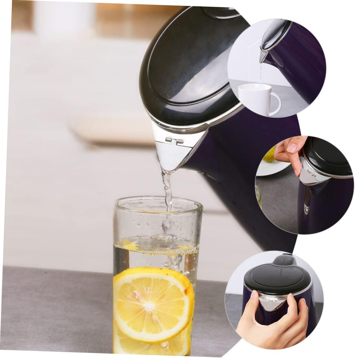 3pcs Electric Kettle Dust Cover, Spout Caps for Water Boiler Kettle, Stainless Steel Teapot Lid Accessories
