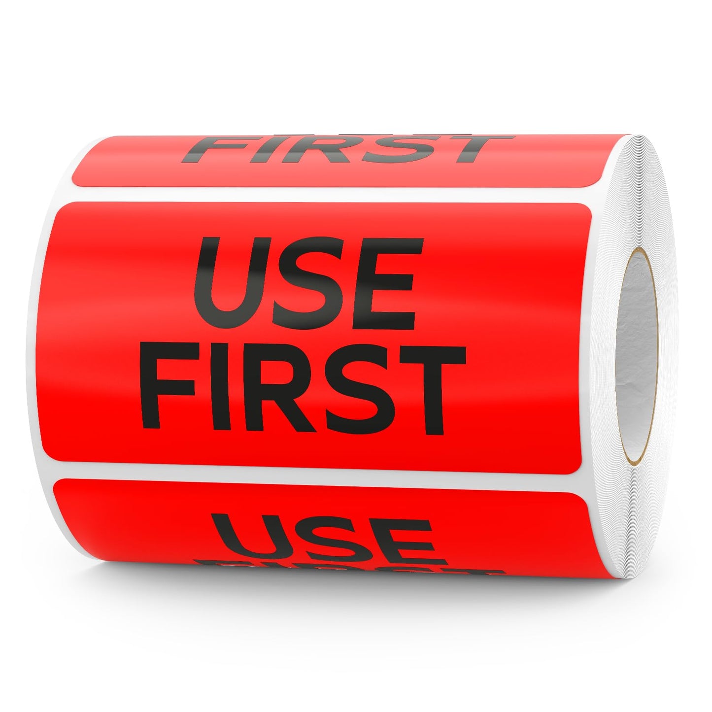 Use First Stickers Food Service Inventory Control FIFO Food Labels 4 x 2 Inch Adhesive Removable Waterproof Freezer Stickers for Restaurant Kitchen Pantry Warehouse Home Rotation 500 Pcs (Red)