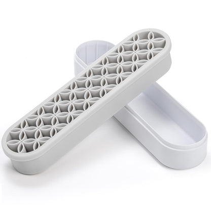 Elsjoy 3 Pack Silicone Makeup Brush Holder, Desktop Cosmetic Organizer Pen Holder, Sewing Tool Holder Beauty Tool Organizer Stand for Brush, Scissors, Toothbrush