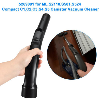 Vacuum Plastic Bent End Hose for Miele S2110, S501, S524 Compact C1,C2,C3,S4,S5 Vacuum Attachments 9442601, 5269091, 5269090, 9442600 Vacuum Cleaner Parts Vacuum Hose