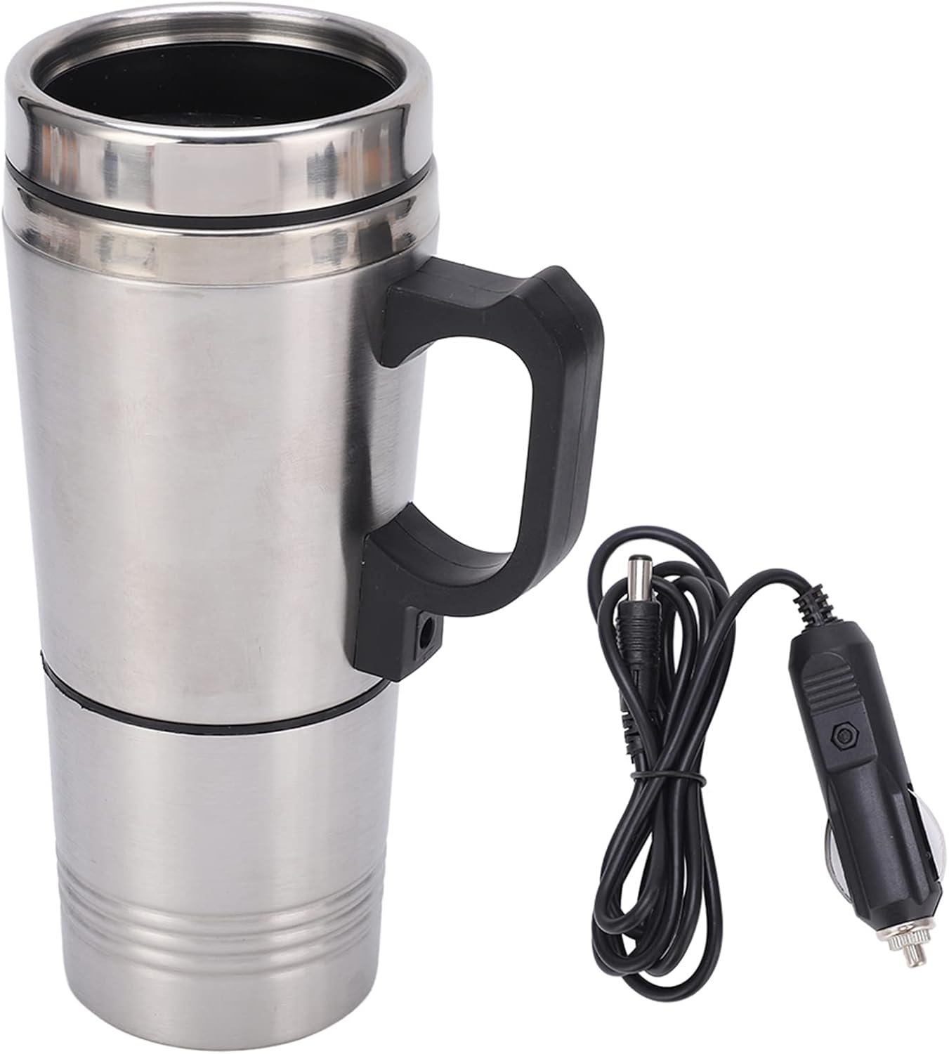 Travel Kettle, 350ml 150ml 12V Portable Electric Car Kettle, Stainless Steel Car Coffee Mug Kettle for Heated Water Cup