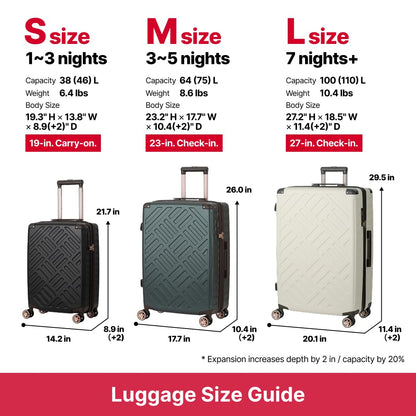 LEGEND WALKER DECK Hardside Expandable Luggage, 27 inch, Green, 5514-69-GR