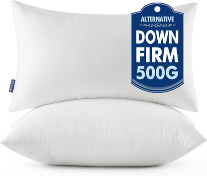 MIULEE Throw Pillow Inserts - Pack of 2, 16x24 Inch, 100% Virgin Fiber Filling for Bed & Couch