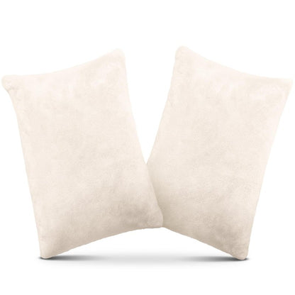 1 MIDDLE ONE 2 Pack Small Pillow, Memory Foam Mini Pillow 11 X 7 Inches for Travel, Sleeping, Nap and Neck, Knee, Lumbar Support, Tiny Cushion for Pet, Dogs (Off-White)