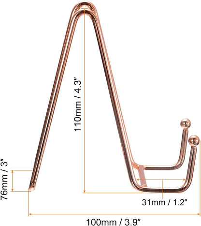 uxcell Plate Stand for Display, 5Pcs 4.3 Inch Iron Easel Holder for Decorative Plates and Photos