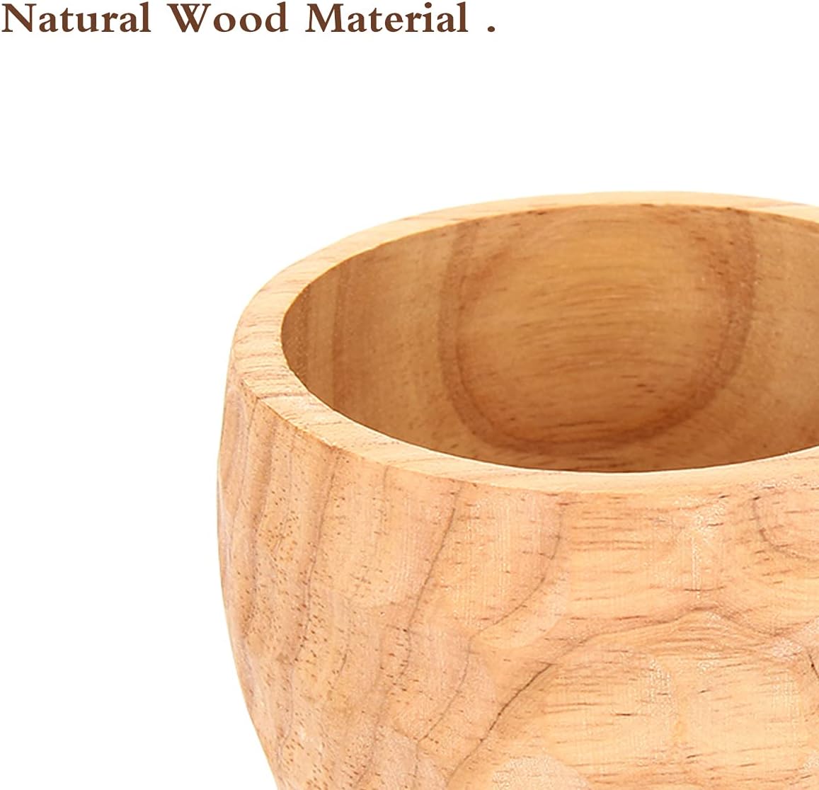 Mochiglory Wooden Mug Nordic Style Handmade Natural Drinking Cup for Coffee, Tea, and Milk