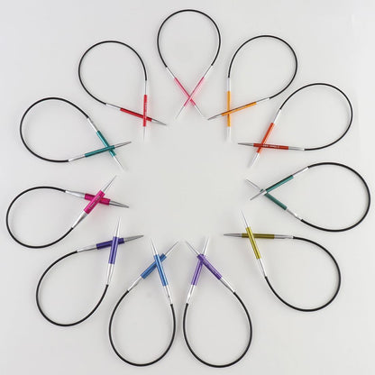 KnitPro Zing Fixed Circular Needles 9" (22.5cm) | US Size 1 (2.25mm)