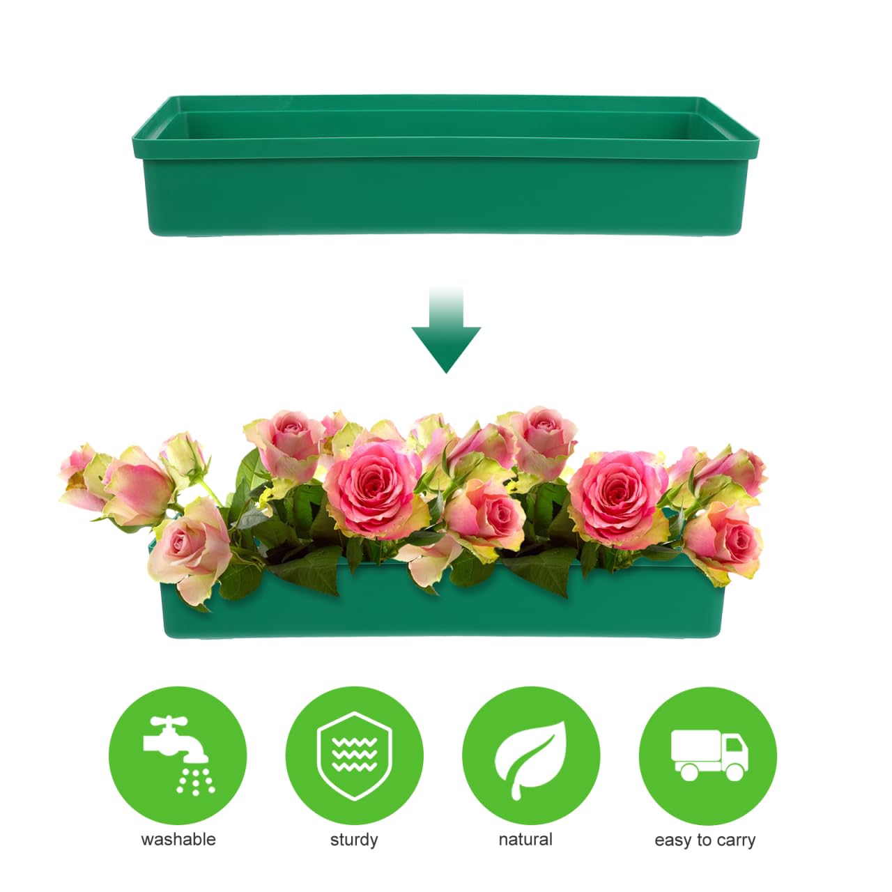 BESPORTBLE Floral Foam Trays for Arrangements 10 Pack Flower Mud Fixing Trays Wedding Party Landscape Decorations
