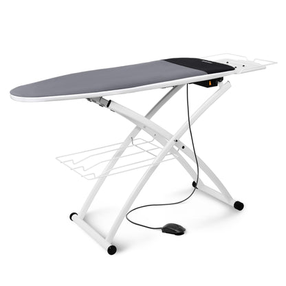 Reliable 600VB Professional Vacuum and Up-Air Pressing Table, Ironing Board with Vera Foam Cover, Conex Heat-Resistant Zone, Foot Pedal, Heated Surface, Quick Fold, Adjustable Height, Made in Italy