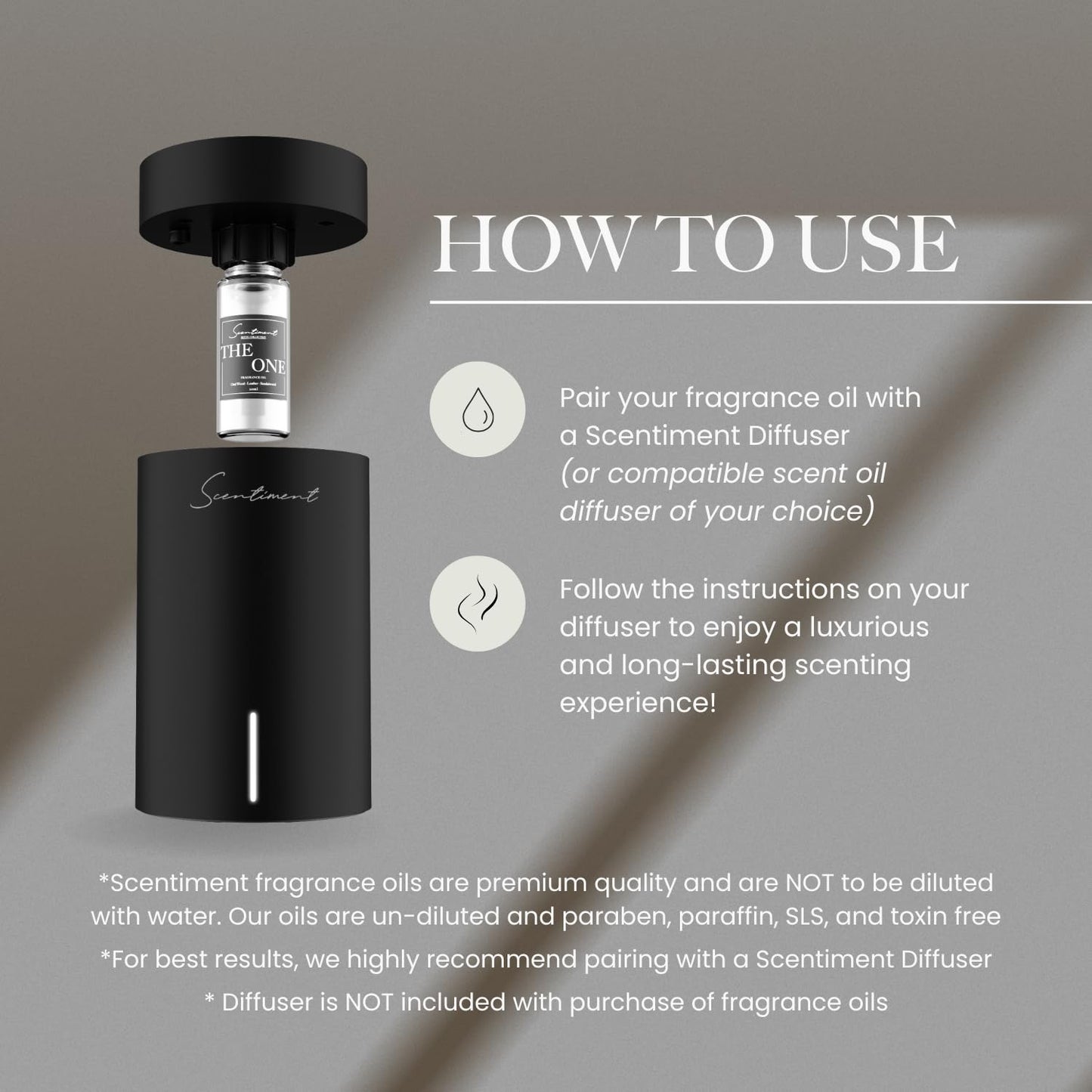 Scentiment Hotel Diffuser Oil Discovery Kit | Inspired by Elite Five Star & Luxury Hotel Scents | Aromatherapy Oils with Notes of Cardamom, Tuscan Leather, and Sandalwood (20ml, Top 5 Scents)